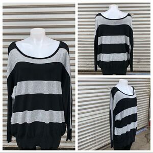 Lane Bryant size 18/20 black and silver shimmer